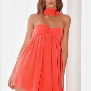 Peppermayo Vibrant Strapless Dress